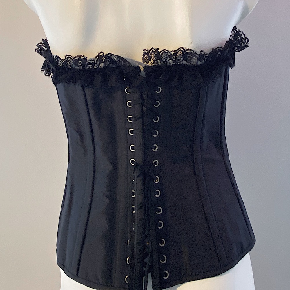 Vintage Steel Bone Gothic Corset - Picture 2 of 4